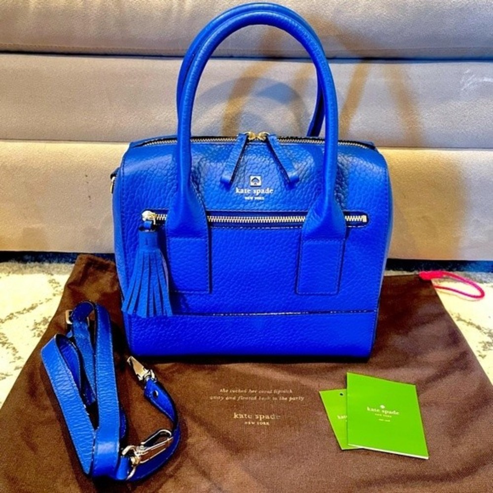 Kate Spade Cobalt Blue Leather Shoulder Bag